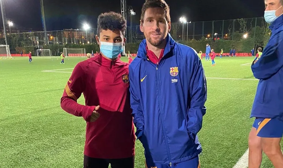 Messi e Wesley Barcelona